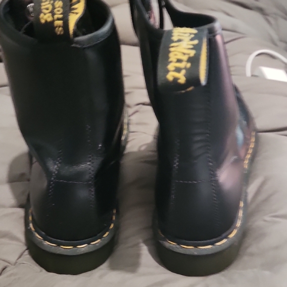 Dr. Martens Shiny Black Lace-Up Boots - Picture 4 of 5